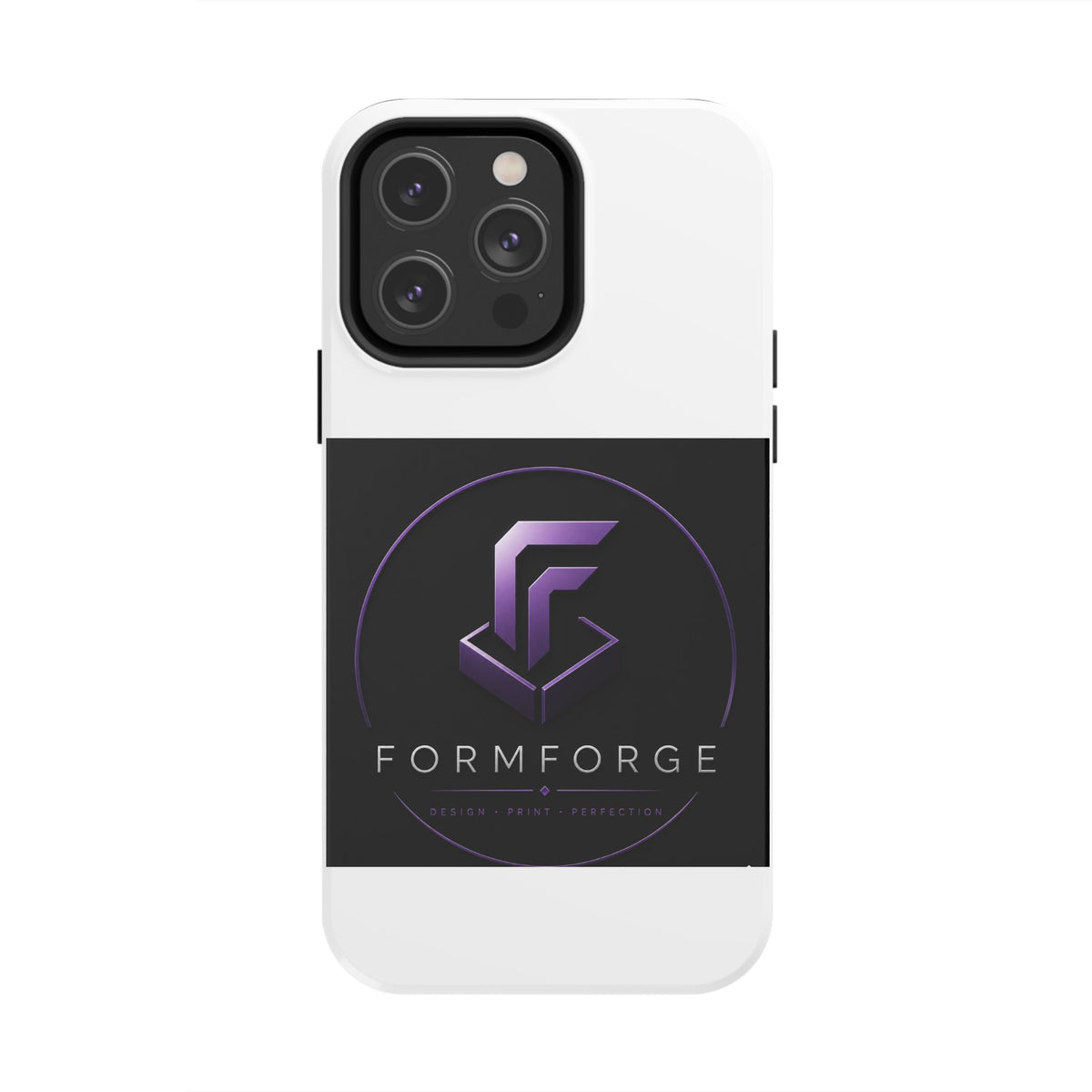 FormForge Tough Phone Case — Rugged Protective Phone Cover with Purple Logo