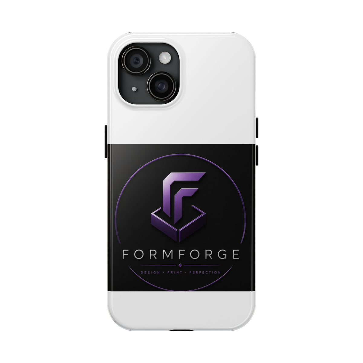 FormForge Tough Phone Case — Rugged Protective Phone Cover with Purple Logo