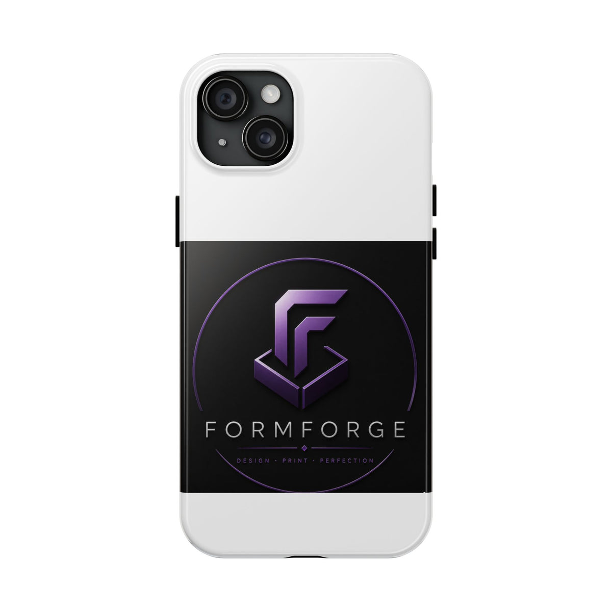 FormForge Tough Phone Case — Rugged Protective Phone Cover with Purple Logo