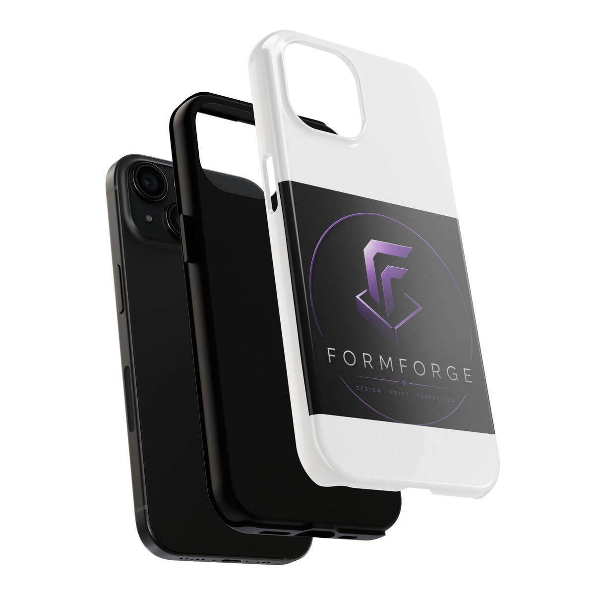FormForge Tough Phone Case — Rugged Protective Phone Cover with Purple Logo