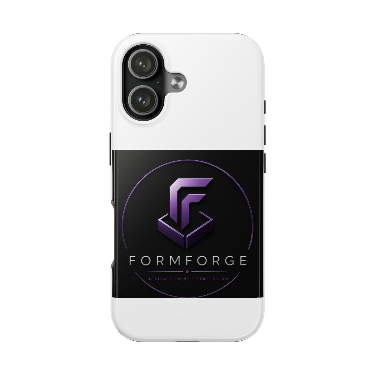 FormForge Tough Phone Case — Rugged Protective Phone Cover with Purple Logo