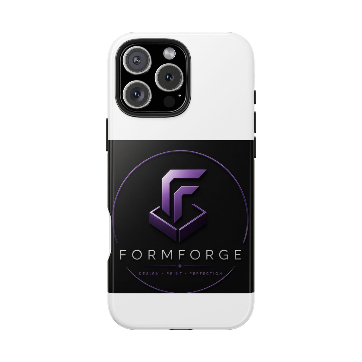 FormForge Tough Phone Case — Rugged Protective Phone Cover with Purple Logo