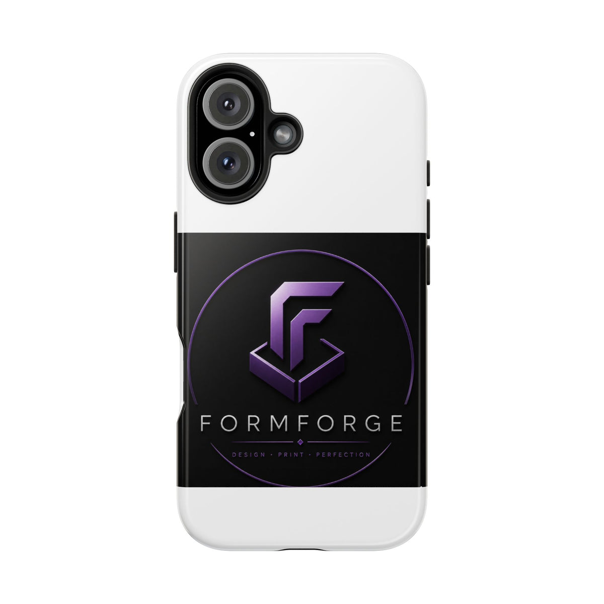 FormForge Tough Phone Case — Rugged Protective Phone Cover with Purple Logo