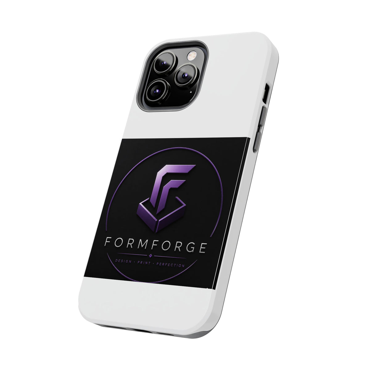 FormForge Tough Phone Case — Rugged Protective Phone Cover with Purple Logo