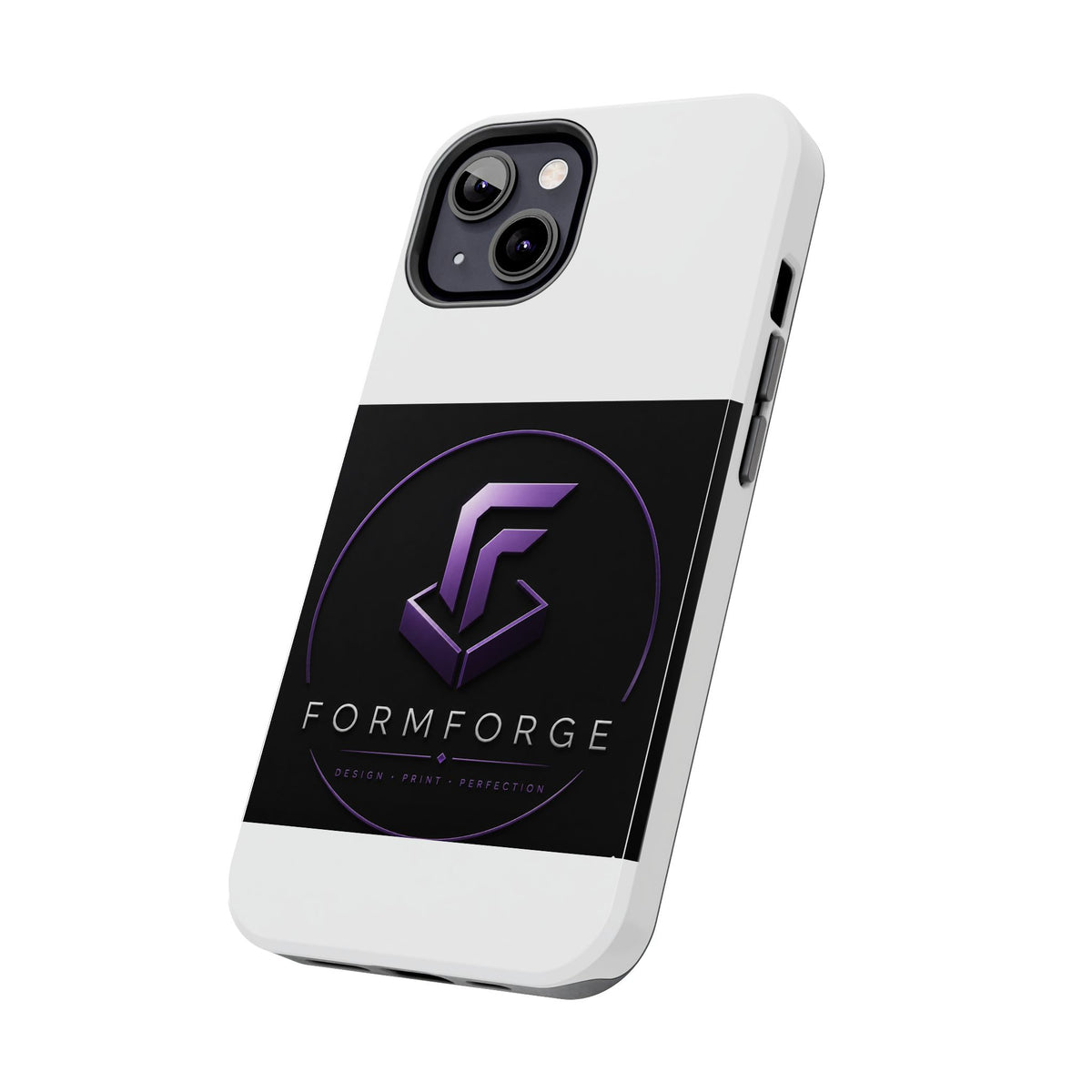 FormForge Tough Phone Case — Rugged Protective Phone Cover with Purple Logo