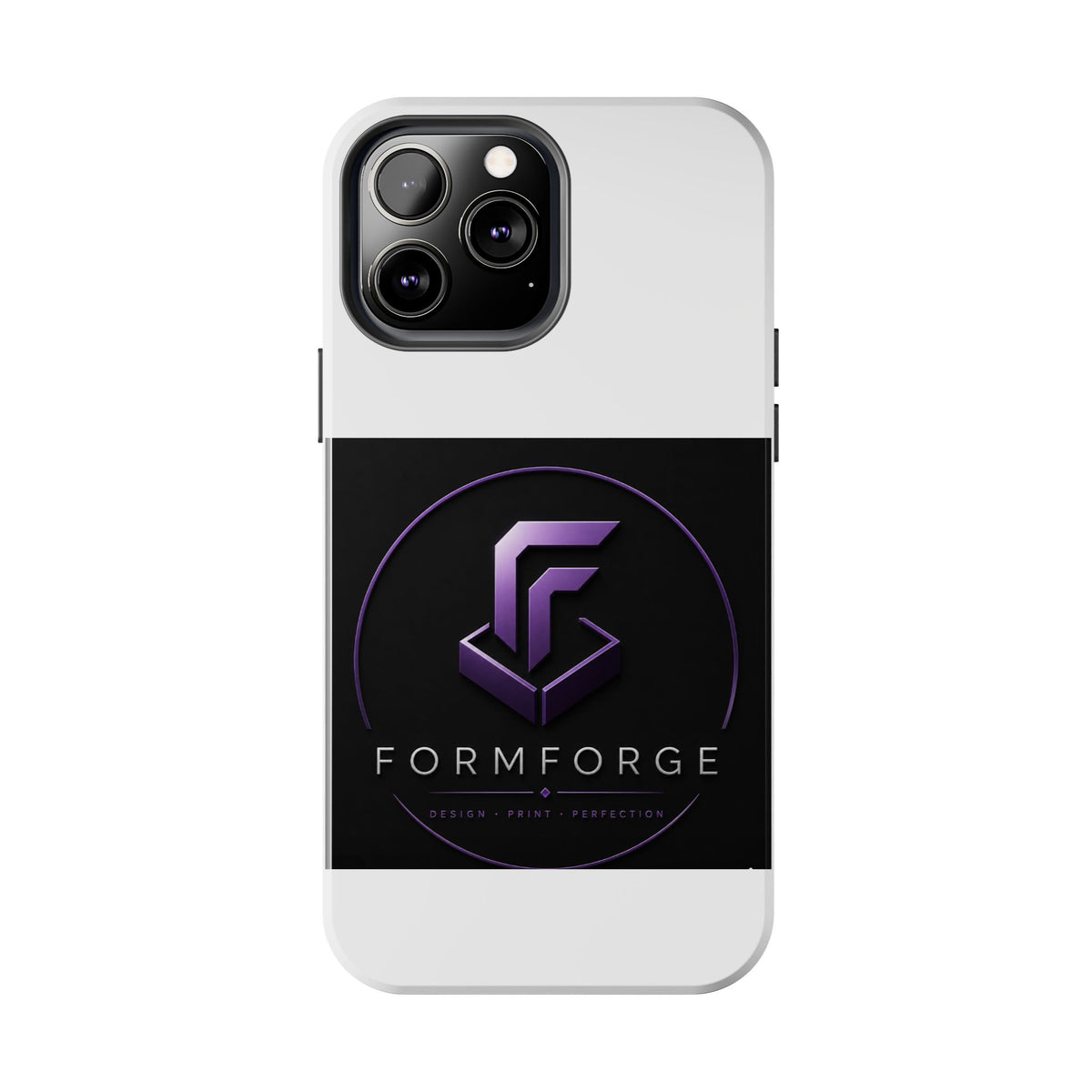 FormForge Tough Phone Case — Rugged Protective Phone Cover with Purple Logo