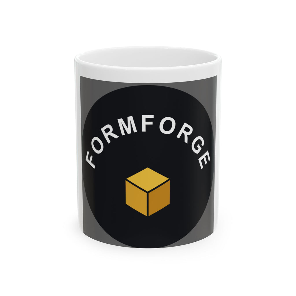 FormForge Logo Ceramic Mug — Branded 11oz & 15oz Coffee Cup