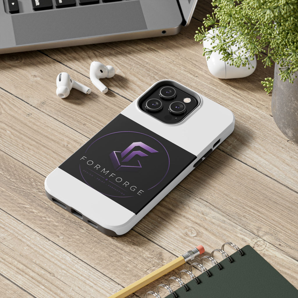 FormForge Tough Phone Case — Rugged Protective Phone Cover with Purple Logo