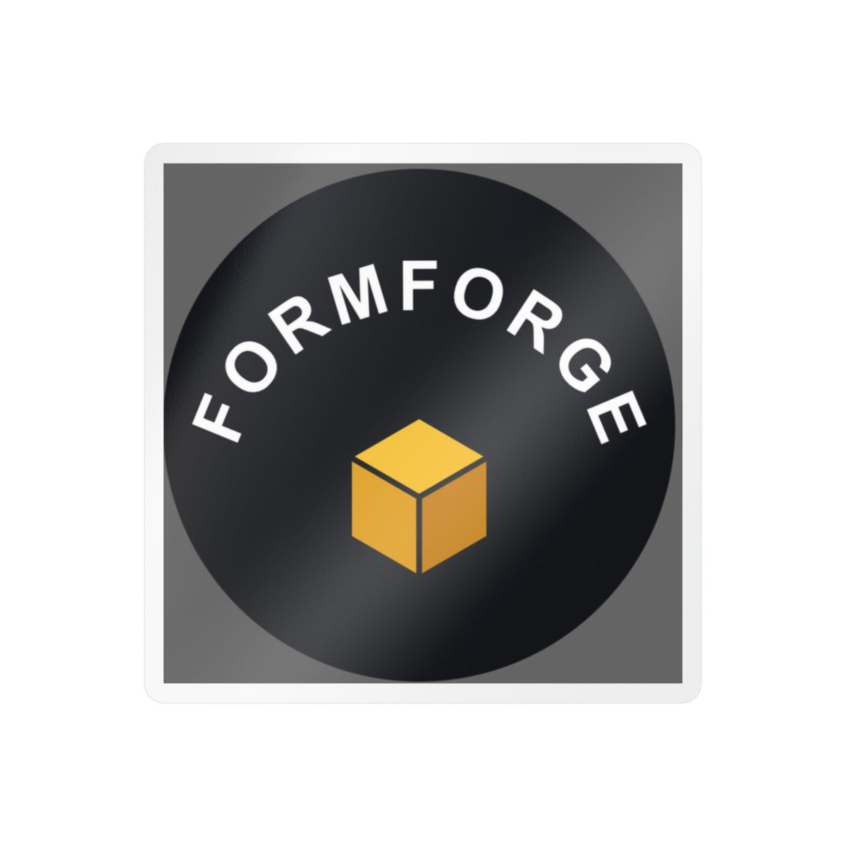 FormForge Logo Vinyl Sticker — Kiss-Cut Decal (Weatherproof)