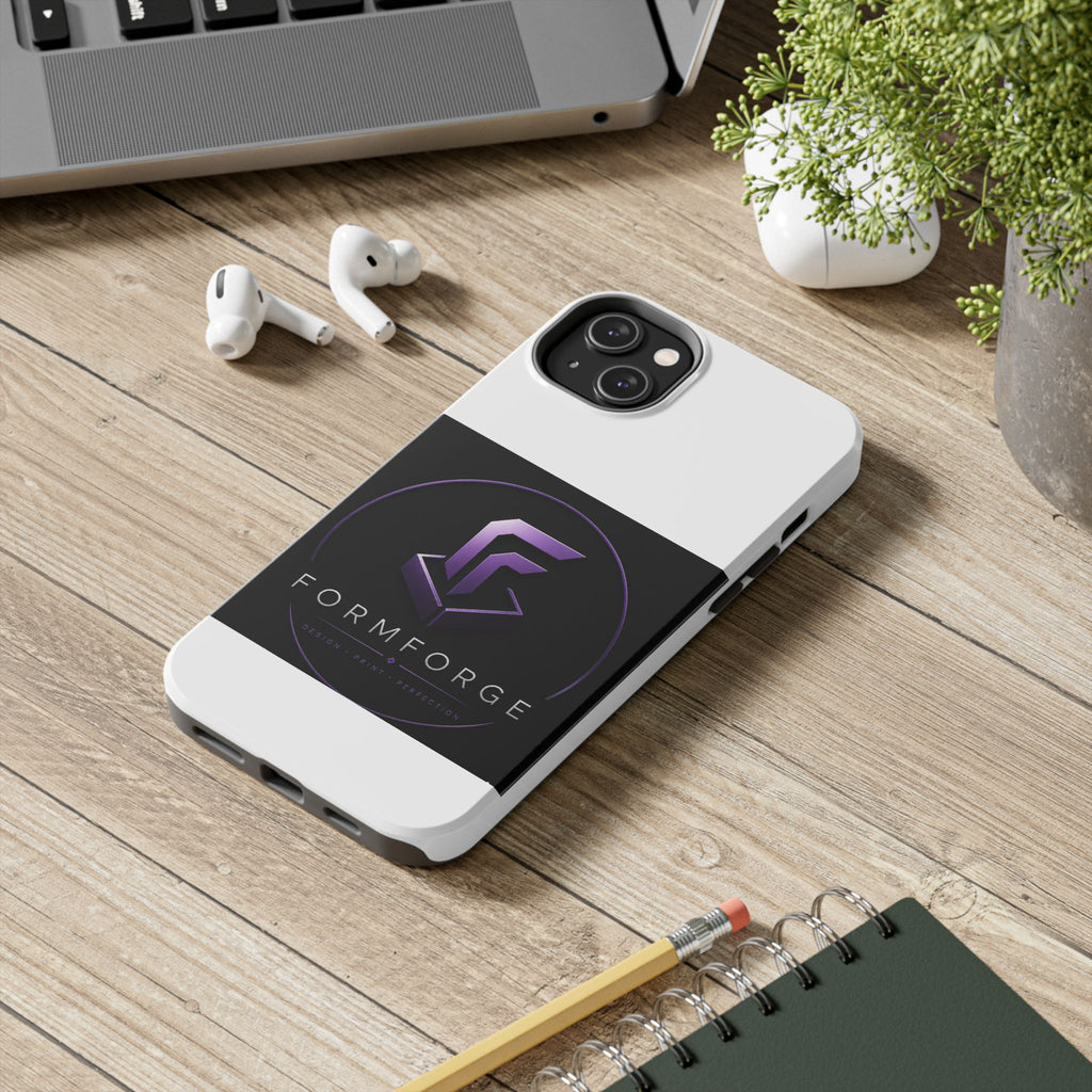 FormForge Tough Phone Case — Rugged Protective Phone Cover with Purple Logo