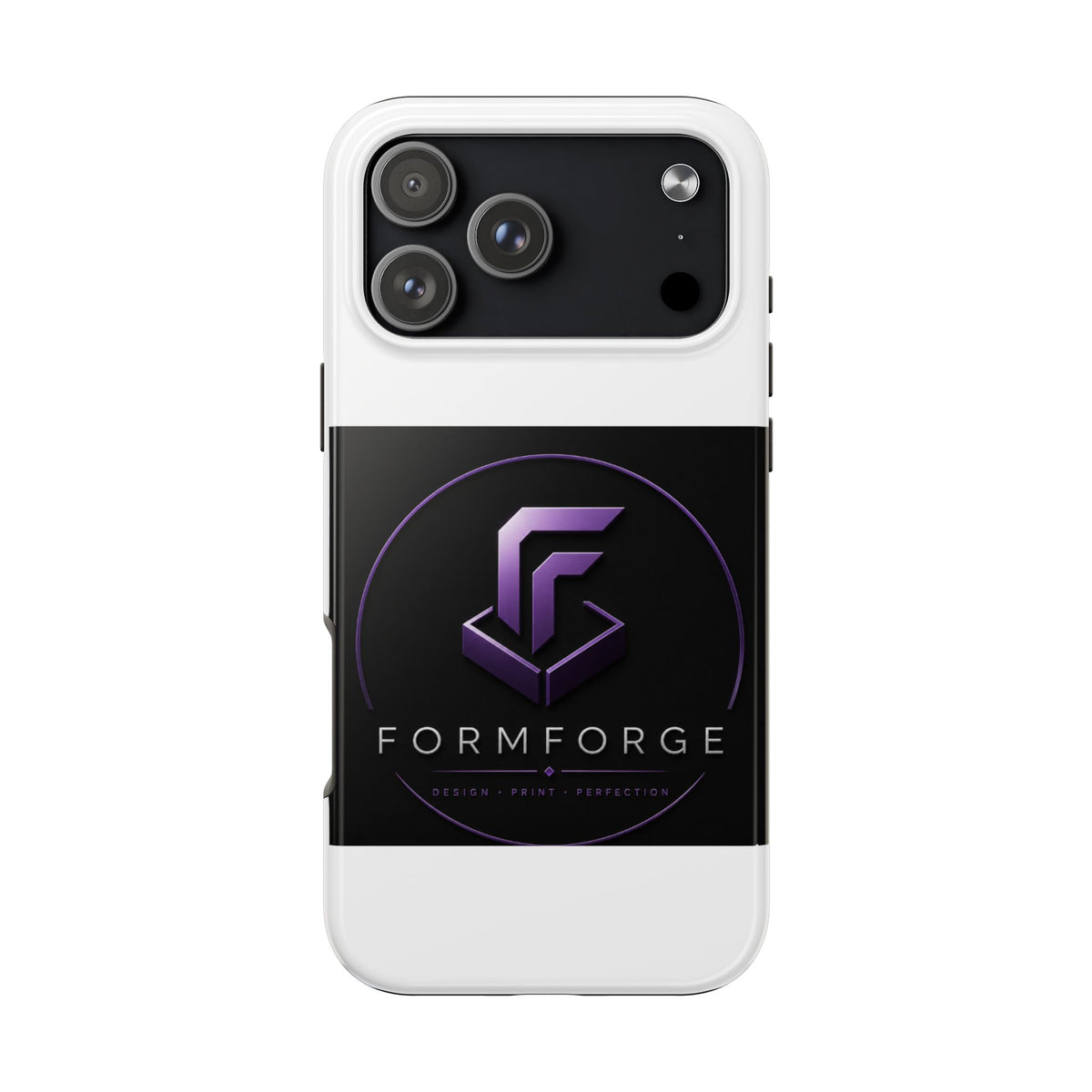 FormForge Tough Phone Case — Rugged Protective Phone Cover with Purple Logo