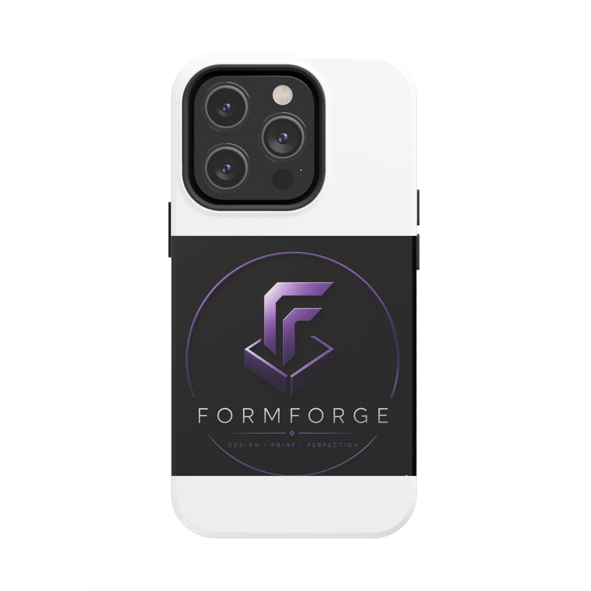 FormForge Tough Phone Case — Rugged Protective Phone Cover with Purple Logo