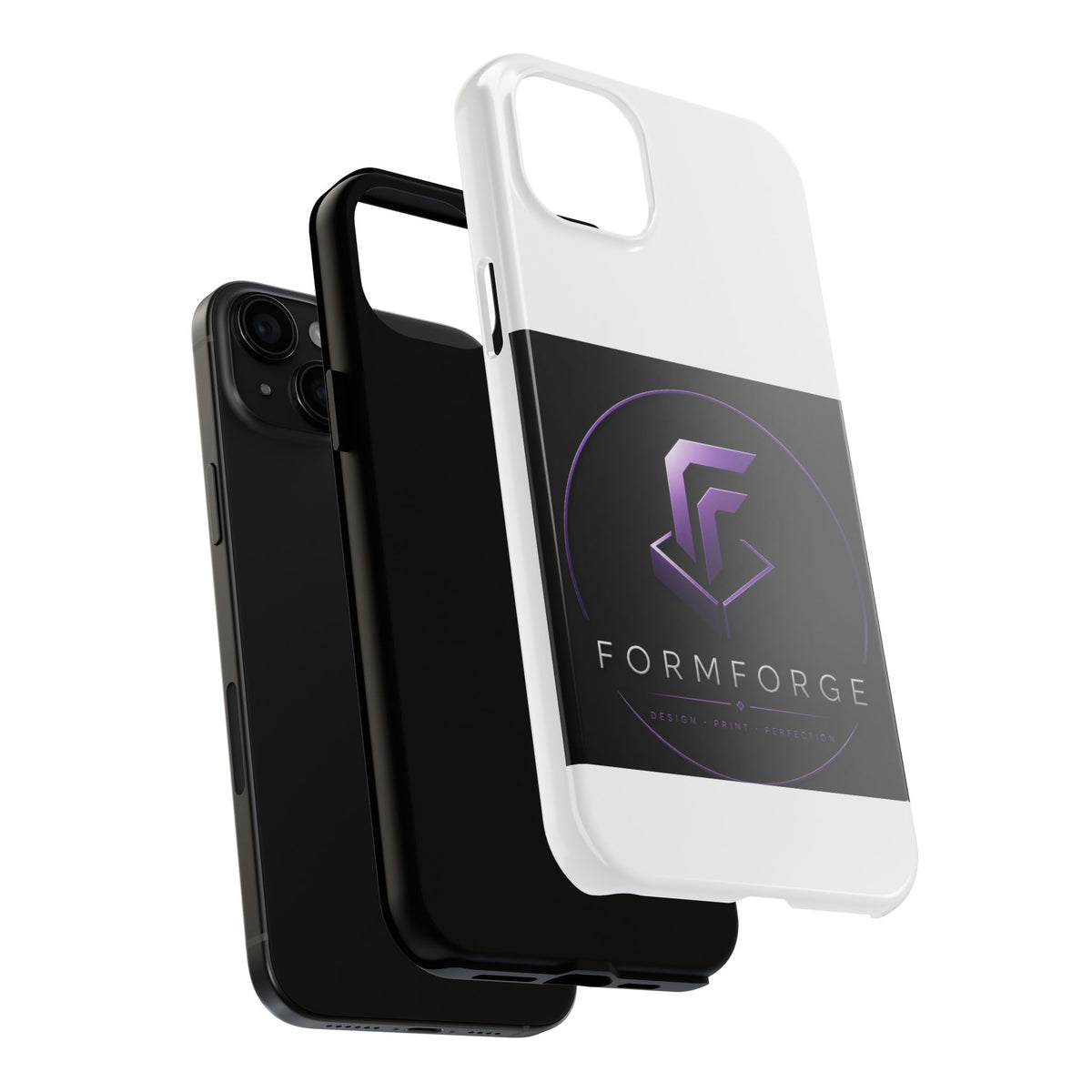 FormForge Tough Phone Case — Rugged Protective Phone Cover with Purple Logo