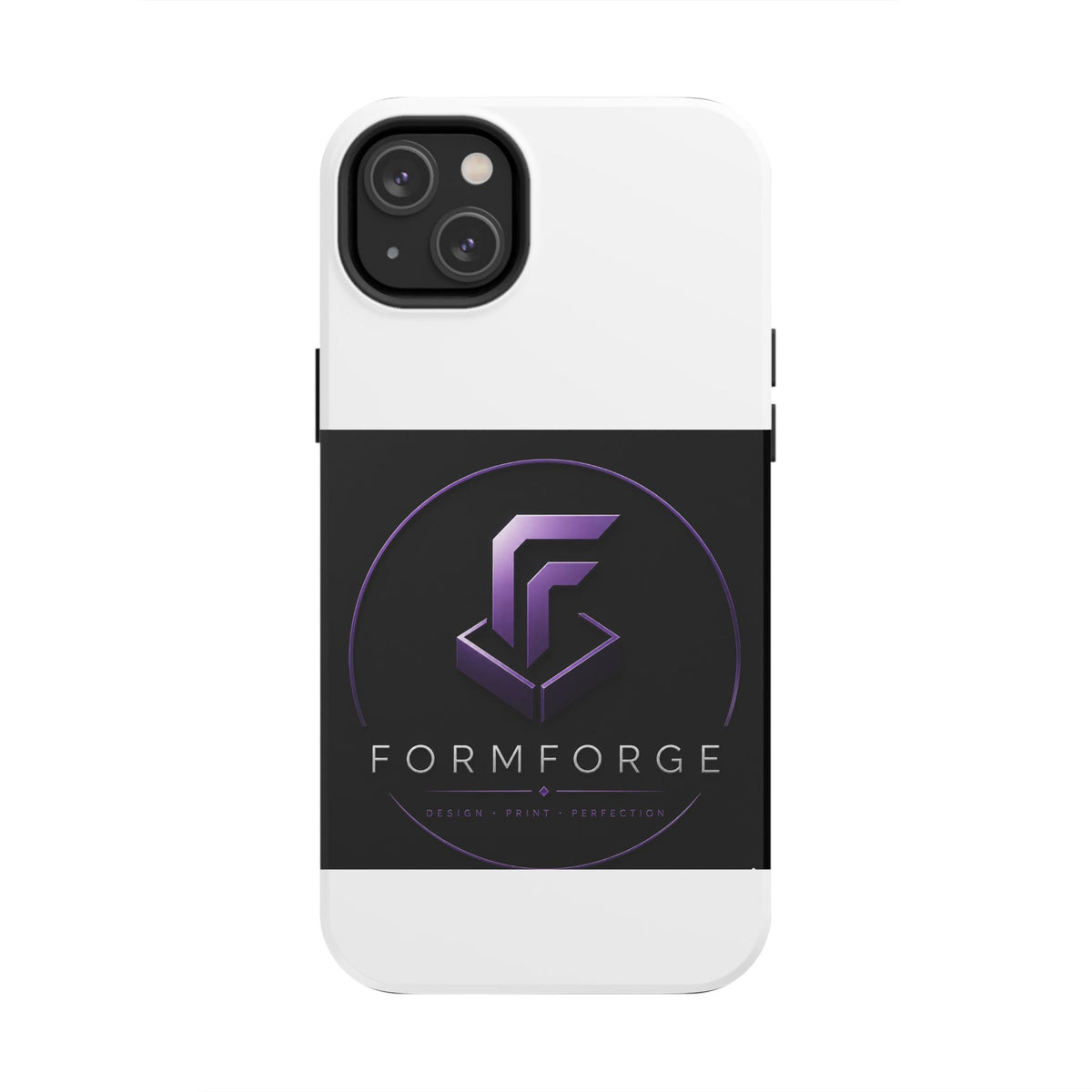 FormForge Tough Phone Case — Rugged Protective Phone Cover with Purple Logo