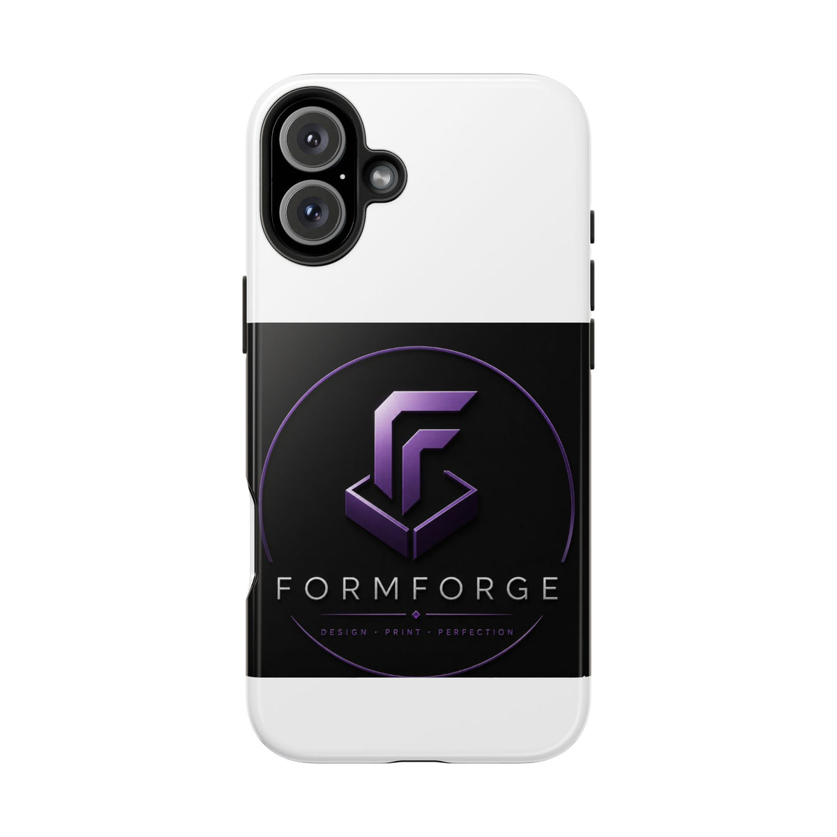 FormForge Tough Phone Case — Rugged Protective Phone Cover with Purple Logo