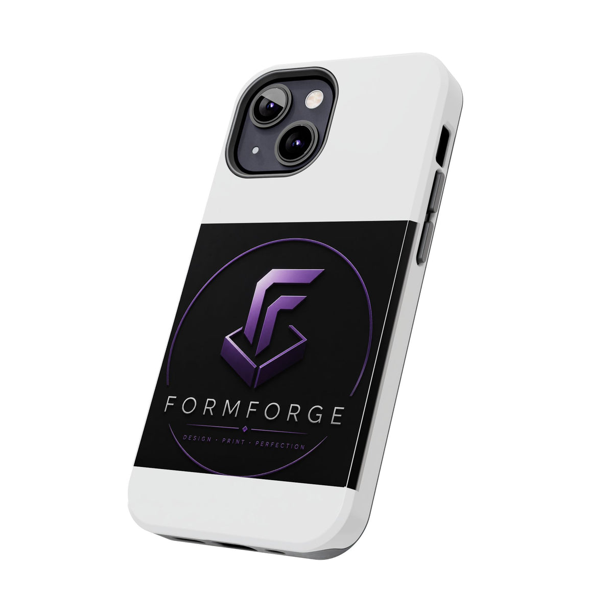 FormForge Tough Phone Case — Rugged Protective Phone Cover with Purple Logo