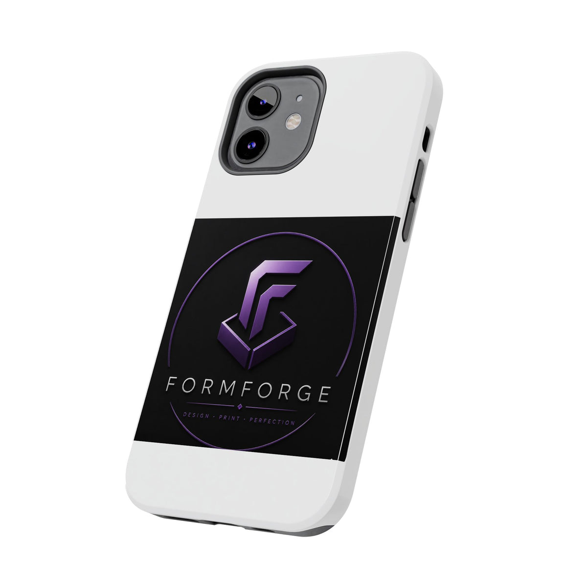 FormForge Tough Phone Case — Rugged Protective Phone Cover with Purple Logo