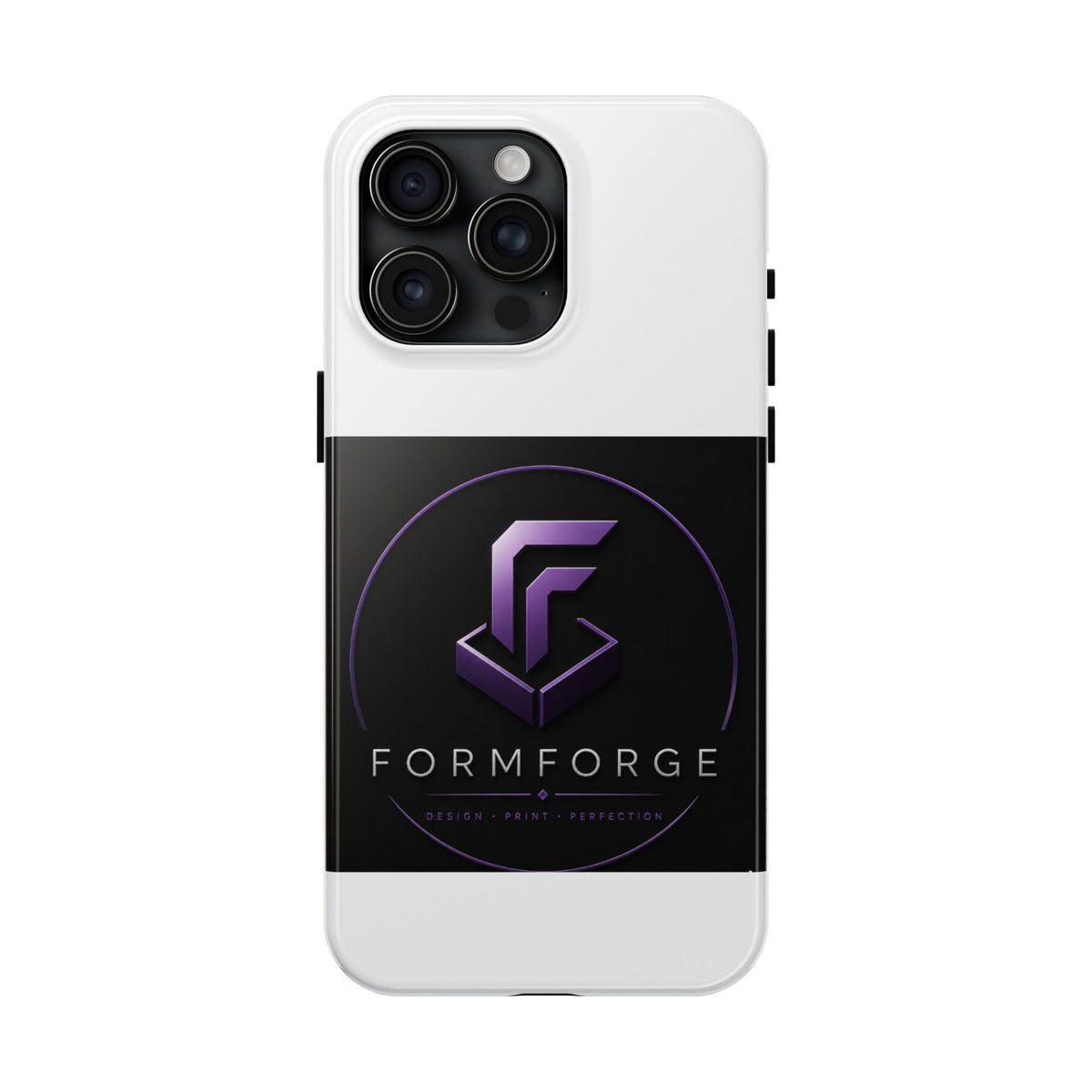 FormForge Tough Phone Case — Rugged Protective Phone Cover with Purple Logo