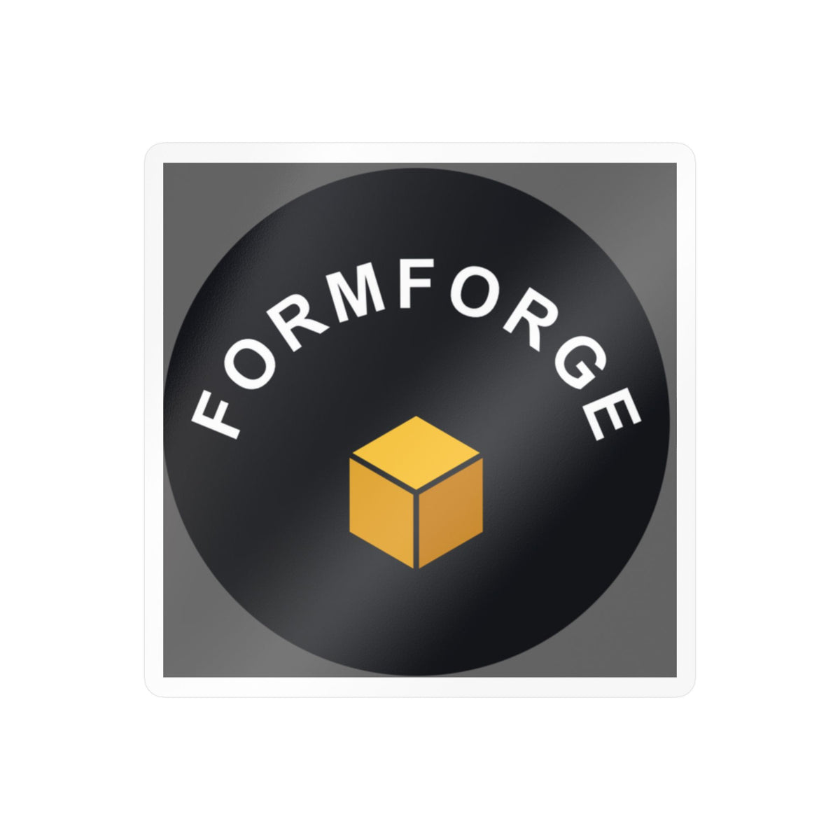 FormForge Logo Vinyl Sticker — Kiss-Cut Decal (Weatherproof)