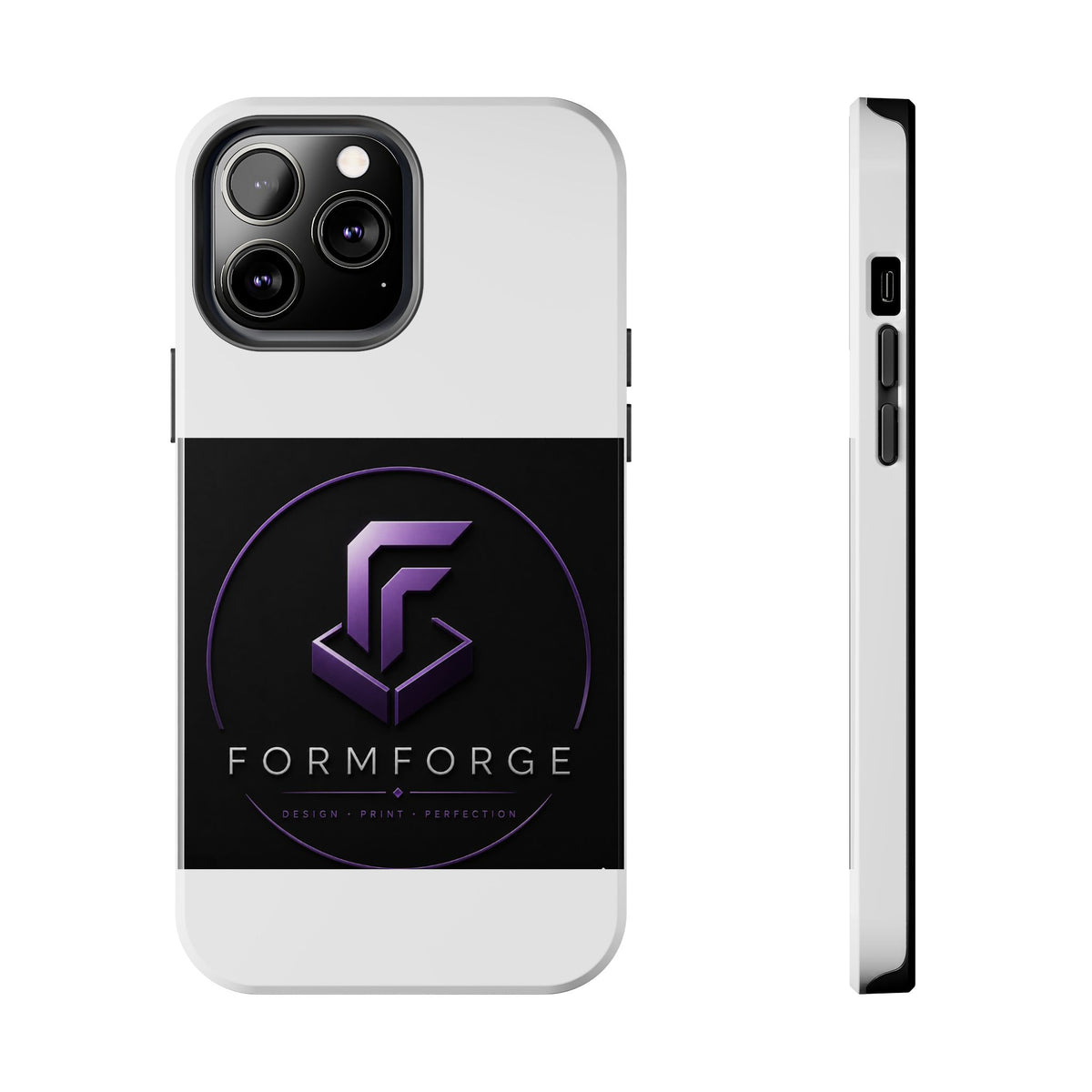 FormForge Tough Phone Case — Rugged Protective Phone Cover with Purple Logo
