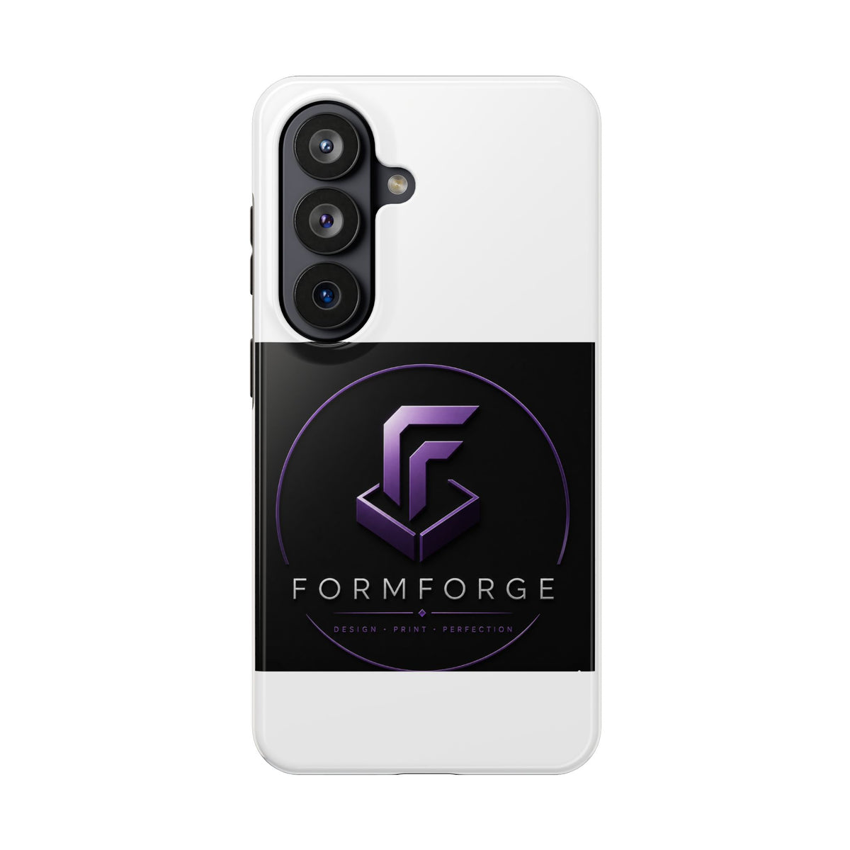 FormForge Tough Phone Case — Rugged Protective Phone Cover with Purple Logo