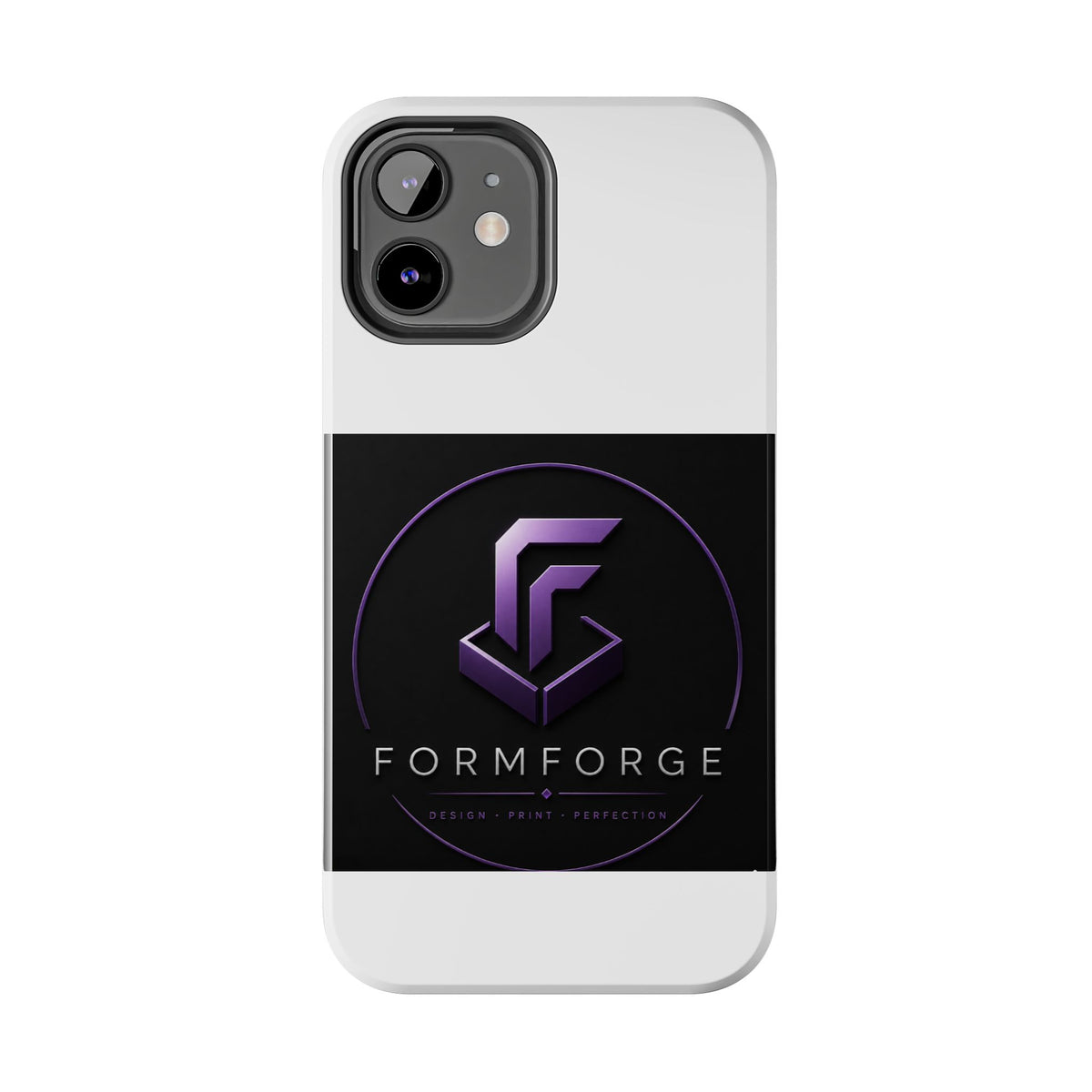 FormForge Tough Phone Case — Rugged Protective Phone Cover with Purple Logo