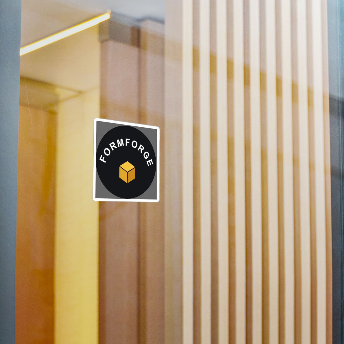 FormForge Logo Vinyl Sticker — Kiss-Cut Decal (Weatherproof)